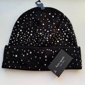 Kate Spade Black Hat with Sparkling Accents